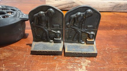 Vintage, heavy cast-iron pieces from the 1980s