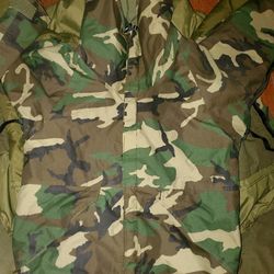Military Camouflage Cold Weather Parka