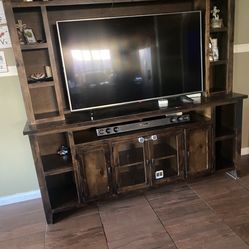 Wall cabinet with TV stand