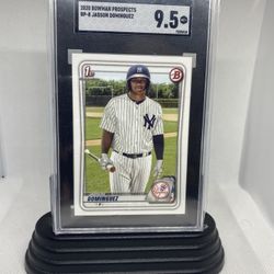Jasson Dominguez 2020 Topps “1st. Bowman Prospects, SGC Graded 9.5” Rookie Card#BP-8