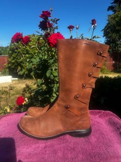 Merrell Tetra Launch Womens Cherry Brown Waterproof Riding Boots Size 10