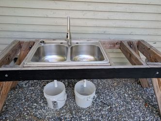 $50 outdoor sink/wash station