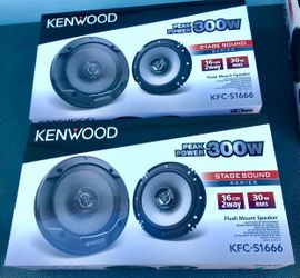 Kenwood 6-1/2 car Audio Speakers new