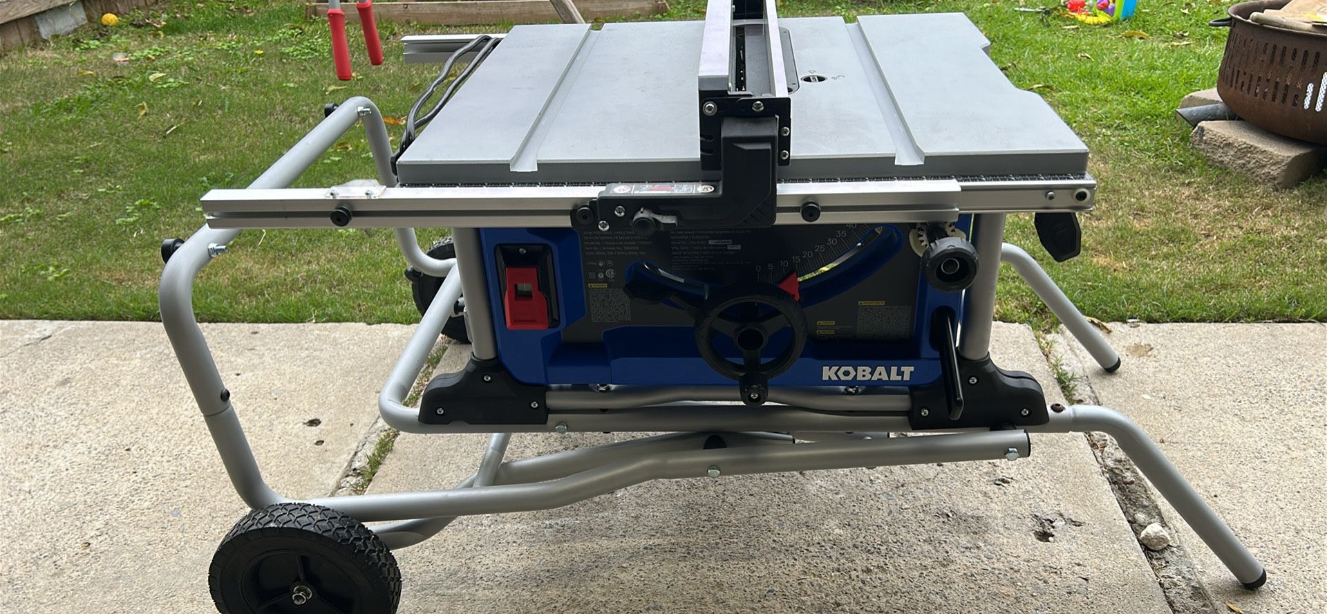 Kobalt Table Saw 15” Like New 
