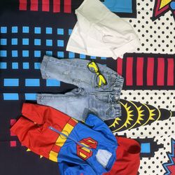 Baby Superman  Month-To-Month Photo Shoot