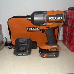 RIDGID 18V Brushless Cordless 4-Mode 1/2 in. High-Torque Impact Wrench Kit with 4.0 Ah Battery and Charger $240 BRAND NEW PRICE IS FIRM