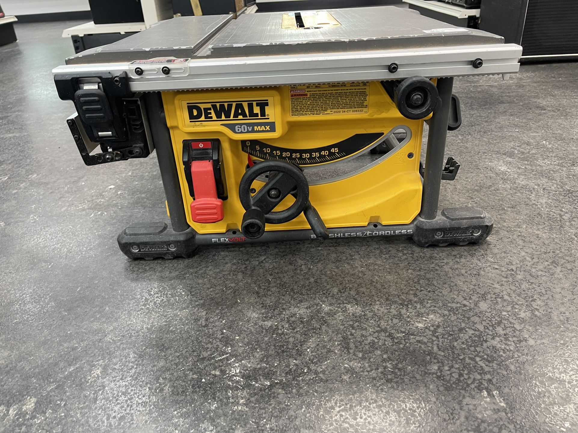 Dewalt Brushless Flex Volt Table Saw 