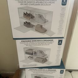   Stackable Shoe Box & Organizer 