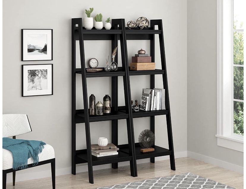 4 shelf ladder bookcase bundle