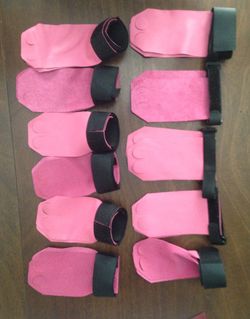 Crossfit grips - gymnastic - Full grain pink leather- valentine’s Day gift
