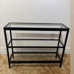 4 Black Metal Console/Nightstand Table