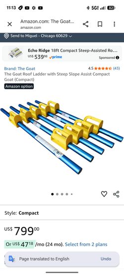 The goat roof ladder