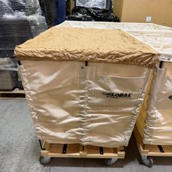 Global Industrial KD, 20 Bushel, Canvas Basket Bulk Truck