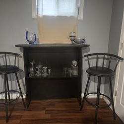 Bar And 2 Chairs
