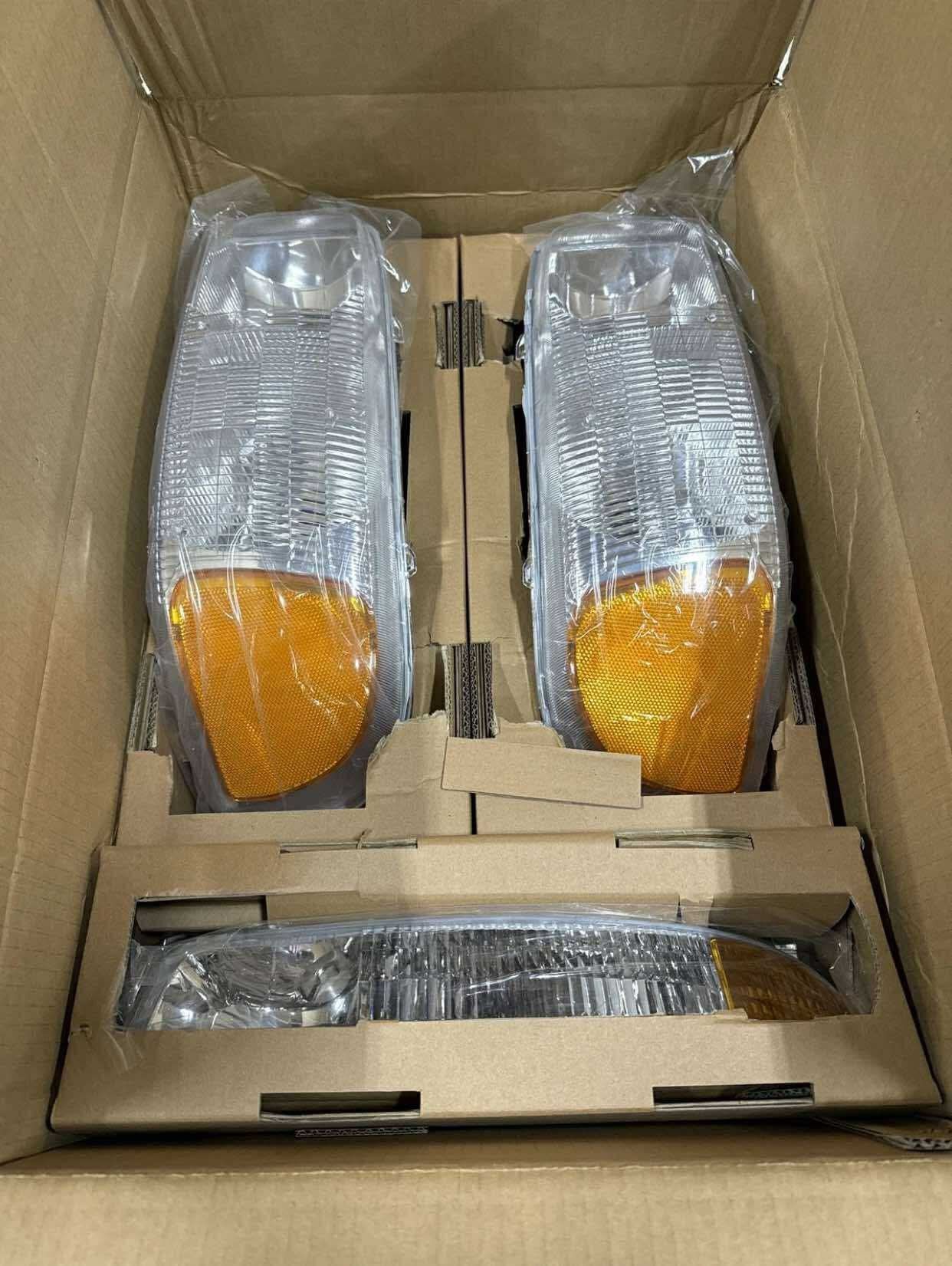 #HL-0154P-AMCH-OE Chrome Amber Headlights for 04-08 F150 / 06-08 Mark LT $60