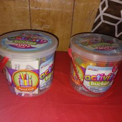 Kids ACTIVITY BUCKETS WITH 400 PIECES BOTH FOR $15