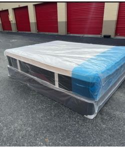 Queen Mattress Set Plush PillowTop – Brand New –  Same Day Delivery Available 🚚