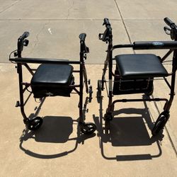 Large And Small Walkers, Maroon And Black