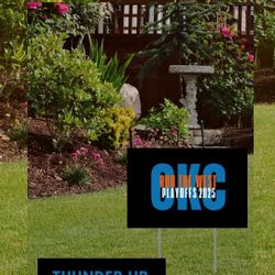 Okc Thunder finals Yard Signs  - Solid 18 X 24