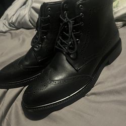 Black Laced Chelsea Boots