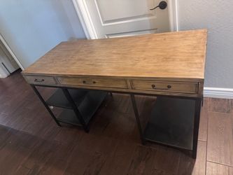 Rustic wood desk - $110 OBO
