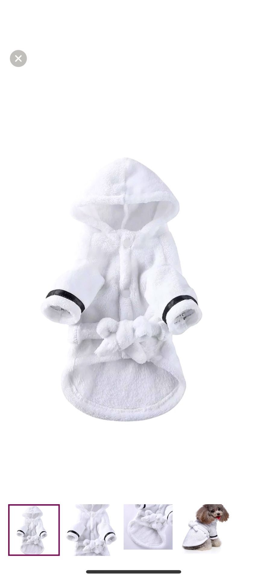 Pet / Dog Super Soft Bathrobe Size Large - NEW