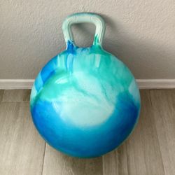 YOHMEE TOYS Kids Hopper Ball Toy Hopper Ball Clouds Hopping Toys for Kids 18” Bouncy Ball with Handle Inflatable Bouncing Hoppity Hop Toys for Boy