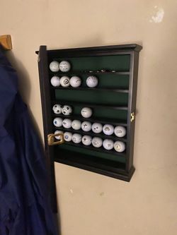 Golf Ball Display Case Black 49 Balls