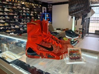 NIKE KOBE 9 ELITE "CHRISTMAS 2014" - #630847 600 - SIZE 8 -