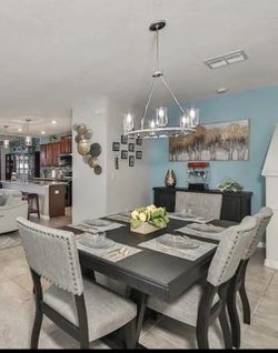 Dining room set and side board