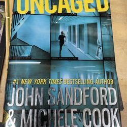 John Sanford And Michele Cook “Uncaged” Autographed Signed book 
