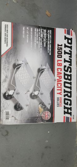PITTSBURGH 1500 lb. Capacity Vehicle Dollies, 2-Piece. 2 Sets
