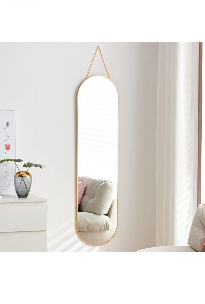 Full Length Mirror Wall Mirror Over The Door Mirror Hanging Body Mirror for Bedroom Mounted Long Size Length Room Mirrors