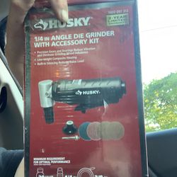 Husky 1/4 In H Angle Die Grinder With Accessory Kit(Brand New In Box