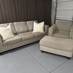 Couch with chair and ottoman