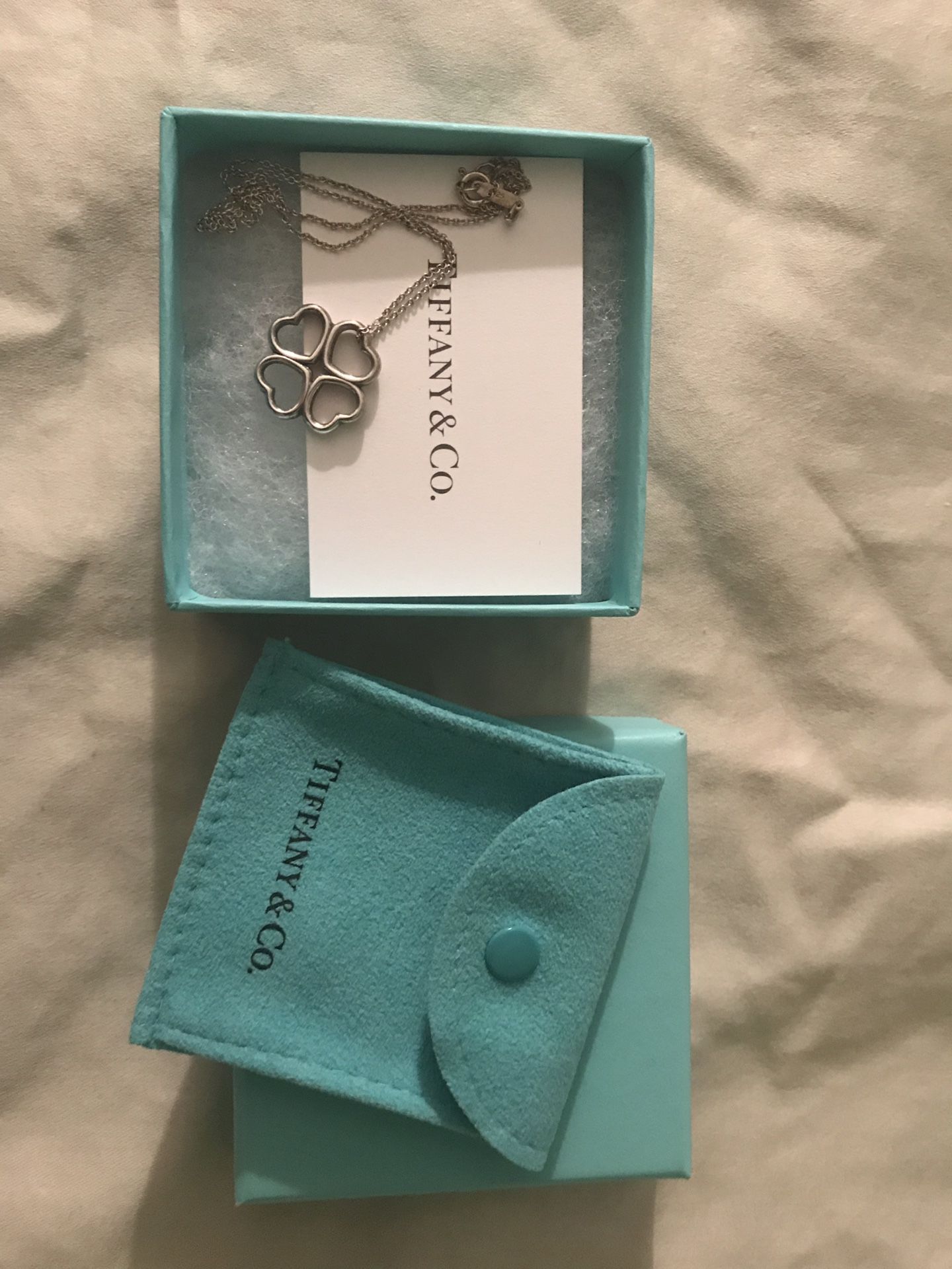 Tiffany necklace and charm