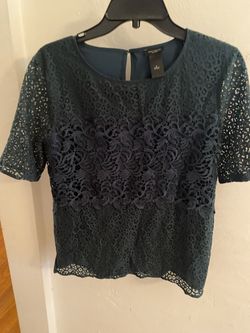 Blouse Ann Taylor Size S Green Color