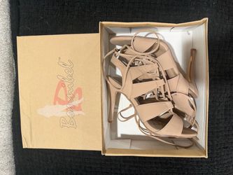Bonnibel Nude Lace-Up Strappy Heels