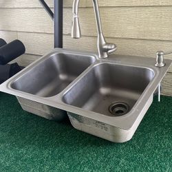 Stainless Sink And Faucet