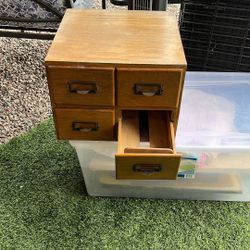 Vintage Index Card Storage Box