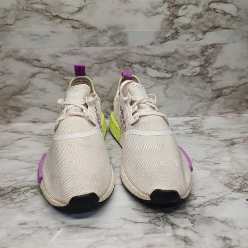 Adidas Runners Sneakers Mens 11 NMD_R1 'Chalk White Semi Solar Yellow' D96626