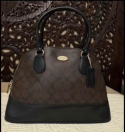 Authentic Coach Signature Cora Domed Satchel $199 OBO