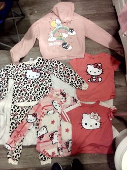 "SANRIO" HELLO KITTY CLOTHING GIRLS SIZES XS(4-5), S(6-6X)(7), M(8-10), L(10-12), XL(14)