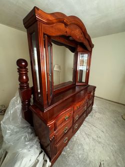Bedroom set: dresser, night stand and bed frame