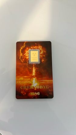 Chernobyl 1986 1/1000 Gold Card