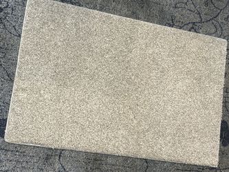 Gray Throw Rug 27”x17” NEW