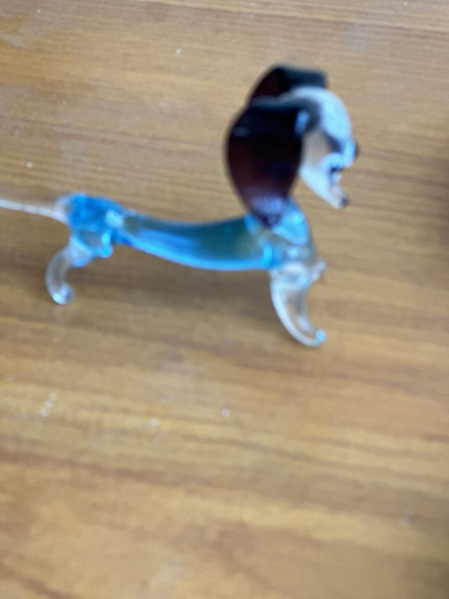 Handblown Glass Figurine Of A Dashhound