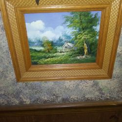 Gorgeous Signed Oil Painting ..14 ×12 5