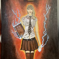 Taylor Swift Necromancer Acrylic Painting