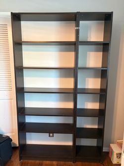 IKEA BILLY bookcases with height extensions